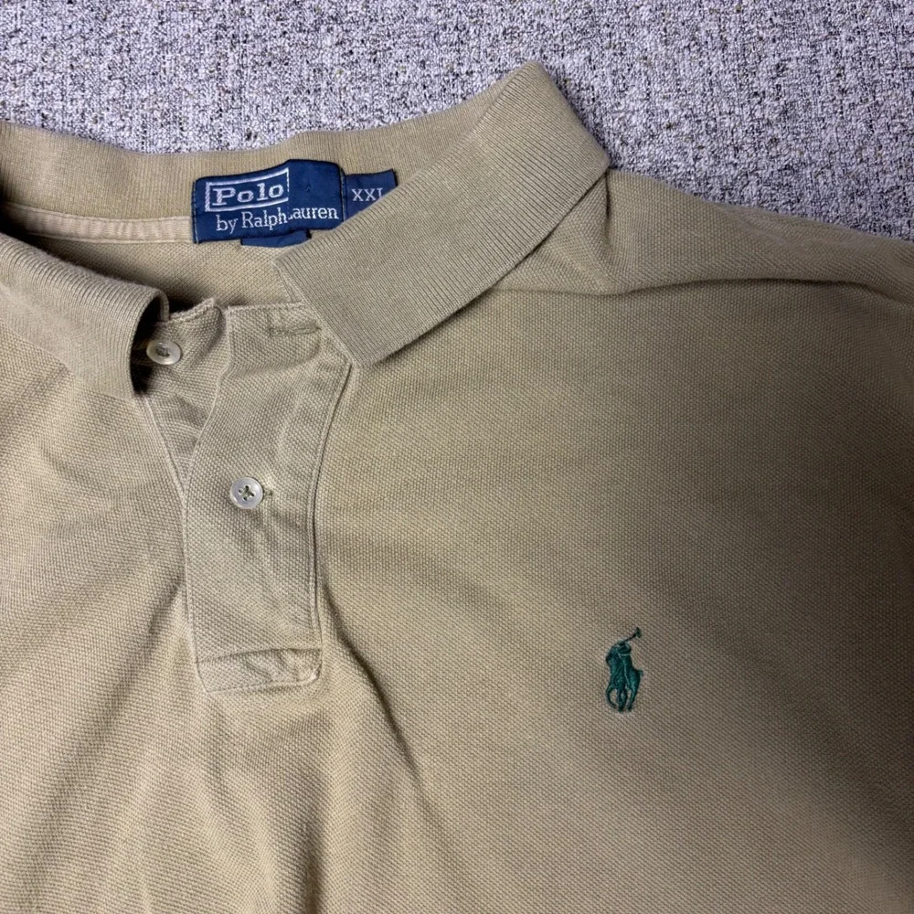Polo Ralph Lauren Polo Shirt Mens XXL Olive Green Short Sleeve Preppy Pony